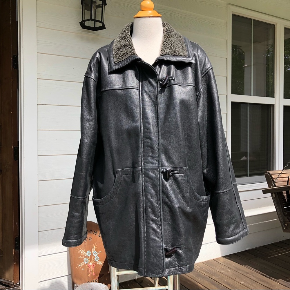 Vintage Brandon Thomas leather coat